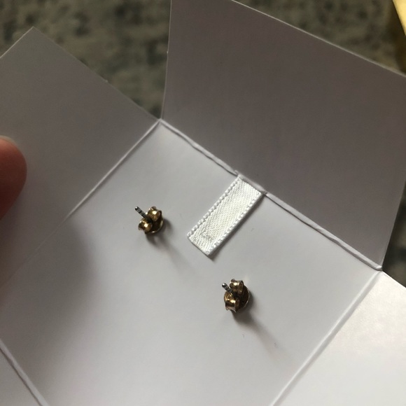 Michael Kors Crystal Heart Shaped Logo Studs - Picture 5 of 7